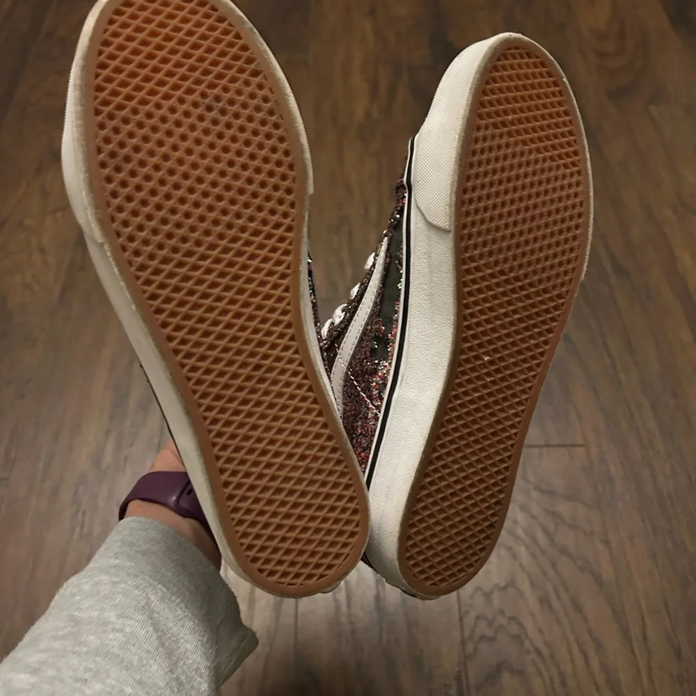 Vans Sk8-Hi Slim Zip Sneakers Pink Chunky Glitter Unisex Women’s 7.5 Men’s 6.0 - Picture 7 of 9